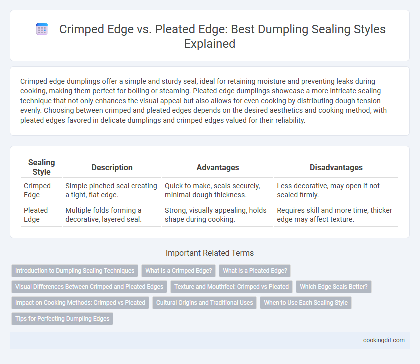 Crimped Edge vs. Pleated Edge: Best Dumpling Sealing Styles Explained
