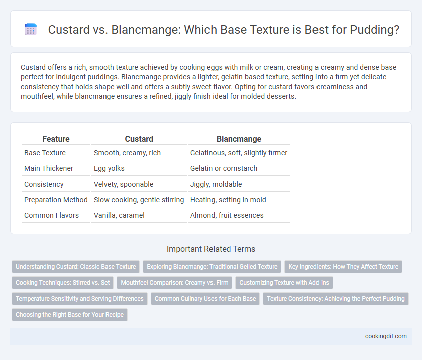Custard vs. Blancmange: Which Base Texture is Best for Pudding?
