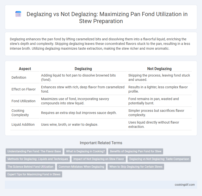 Deglazing vs Not Deglazing: Maximizing Pan Fond Utilization in Stew Preparation