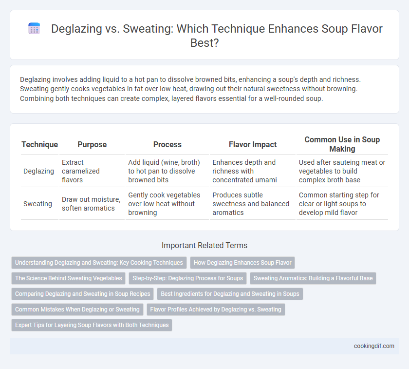 Deglazing vs. Sweating: Which Technique Enhances Soup Flavor Best?