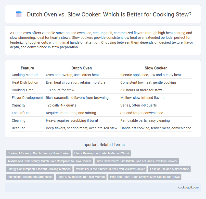 Dutch Oven vs. Slow Cooker: Which Is Better for Cooking Stew?