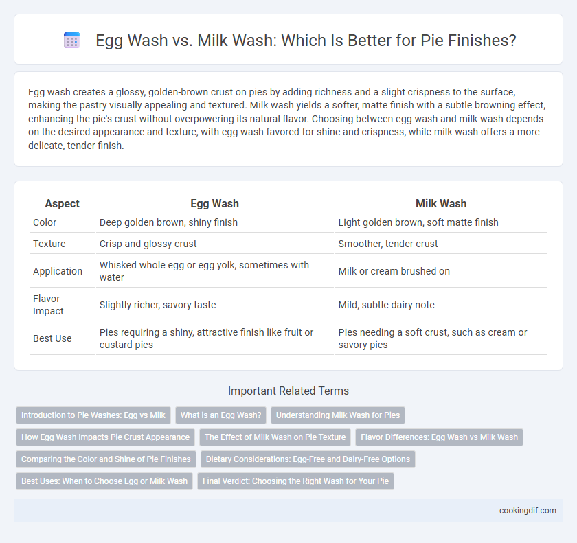 Egg Wash vs. Milk Wash: Which Is Better for Pie Finishes?