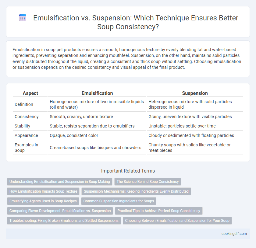 Emulsification vs. Suspension: Which Technique Ensures Better Soup Consistency?
