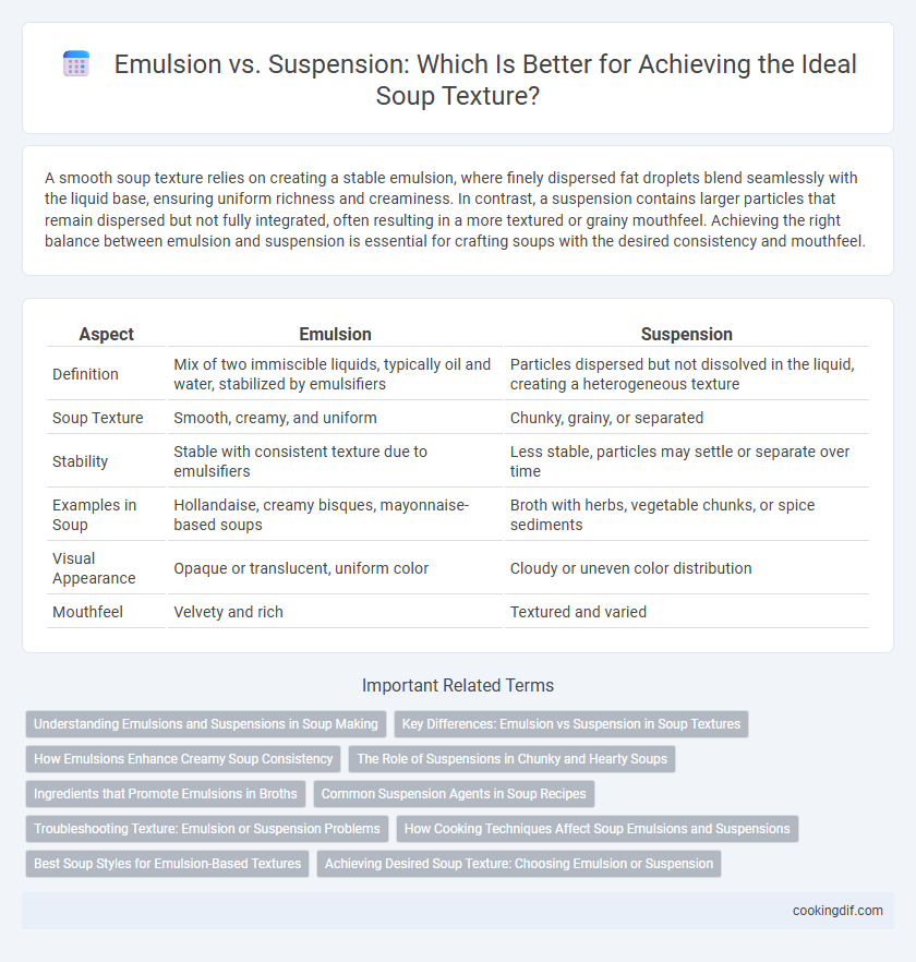 Emulsion vs. Suspension: Which Is Better for Achieving the Ideal Soup Texture?