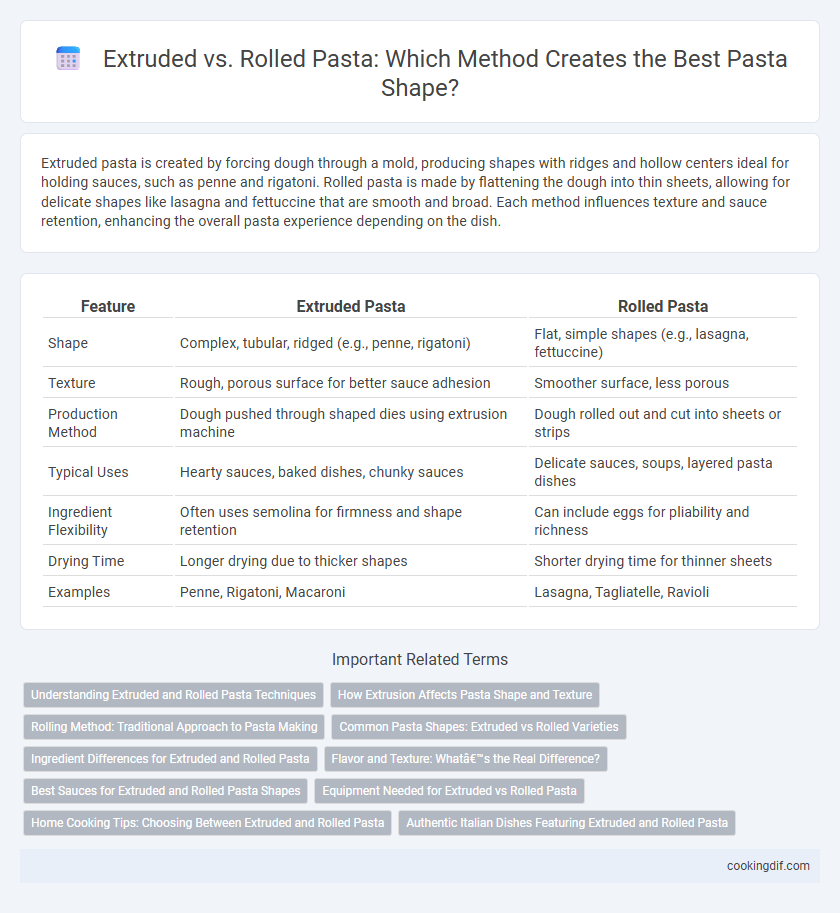 Extruded vs. Rolled Pasta: Which Method Creates the Best Pasta Shape?