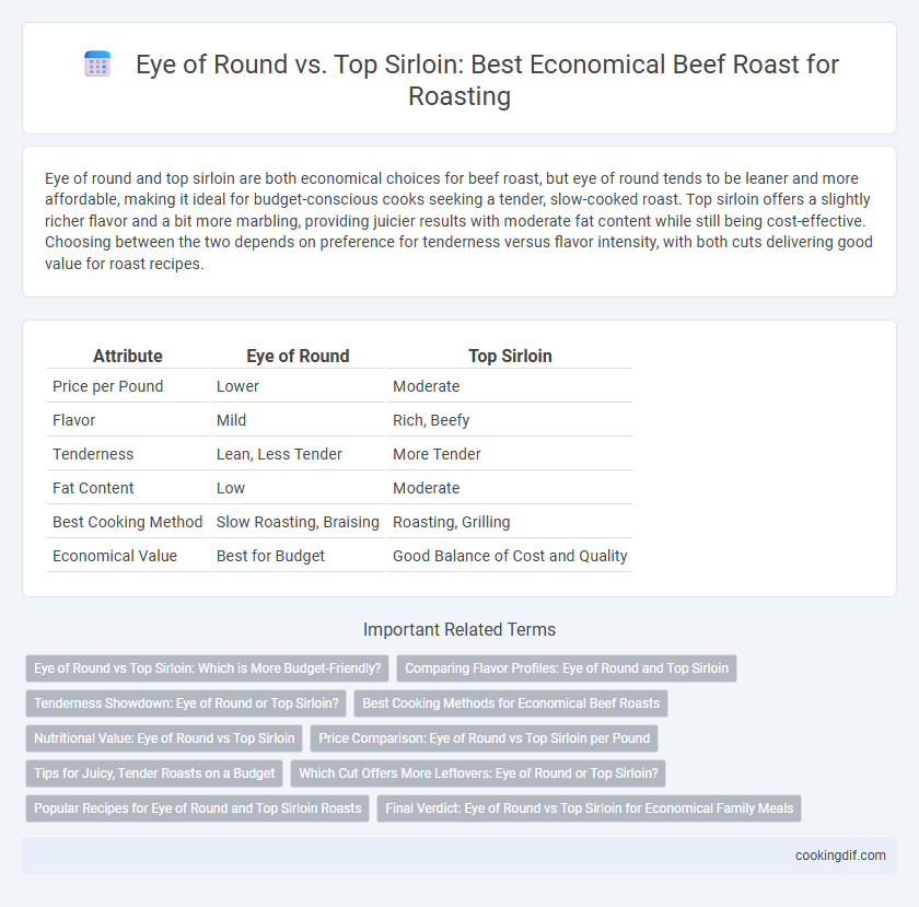 Eye of Round vs. Top Sirloin: Best Economical Beef Roast for Roasting
