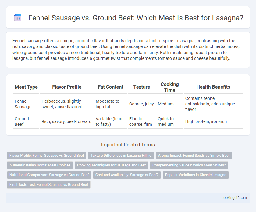 Fennel Sausage vs. Ground Beef: Which Meat Is Best for Lasagna?