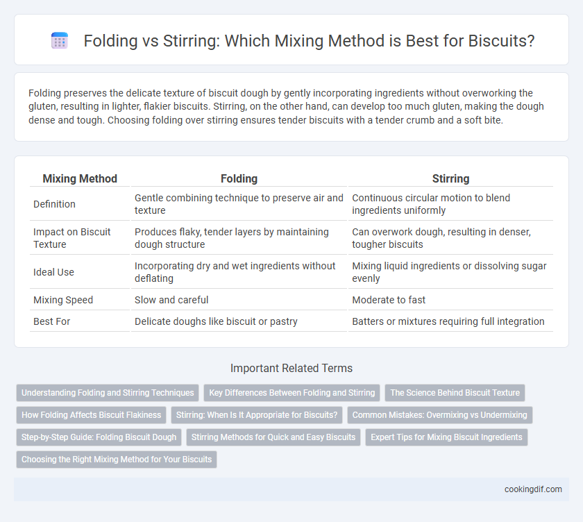Folding vs Stirring: Which Mixing Method is Best for Biscuits?
