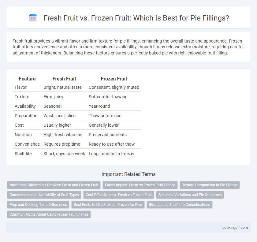 Fresh Fruit vs. Frozen Fruit: Which Is Best for Pie Fillings?