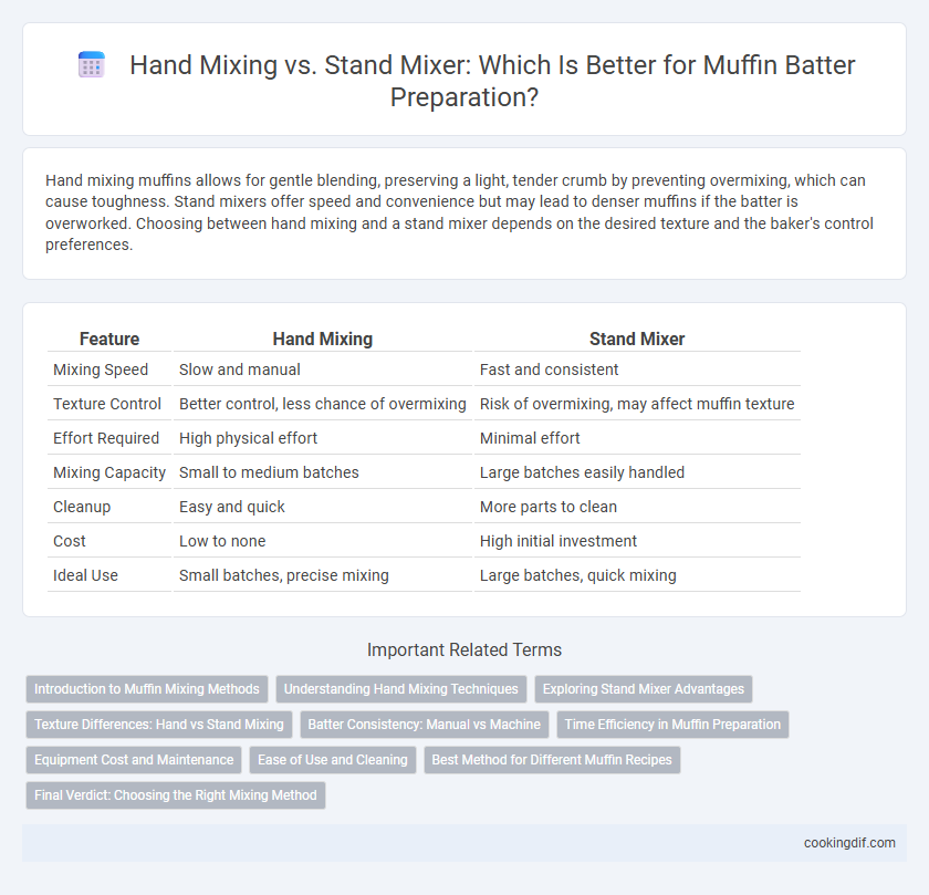Hand Mixing vs. Stand Mixer: Which Is Better for Muffin Batter Preparation?