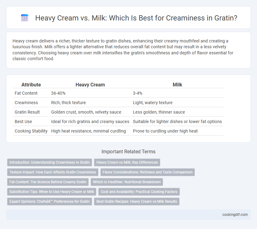 Heavy Cream vs. Milk: Which Is Best for Creaminess in Gratin?
