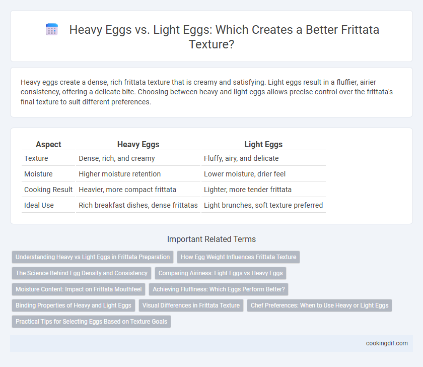Heavy Eggs vs. Light Eggs: Which Creates a Better Frittata Texture?