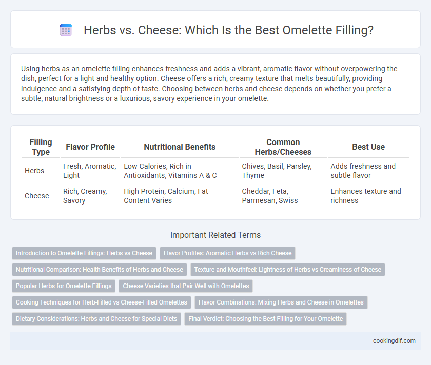 Herbs vs. Cheese: Which Is the Best Omelette Filling?