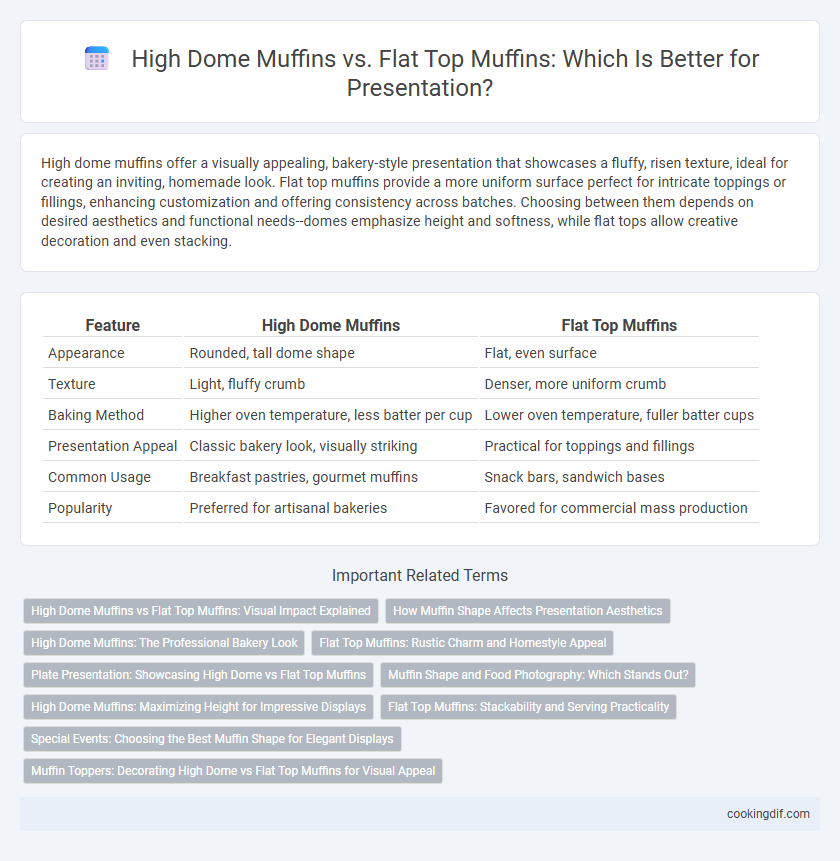 High Dome Muffins vs. Flat Top Muffins: Which Is Better for Presentation?