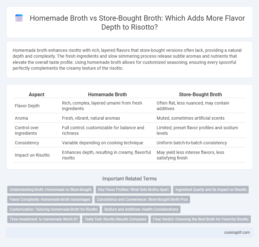 Homemade Broth vs Store-Bought Broth: Which Adds More Flavor Depth to Risotto?