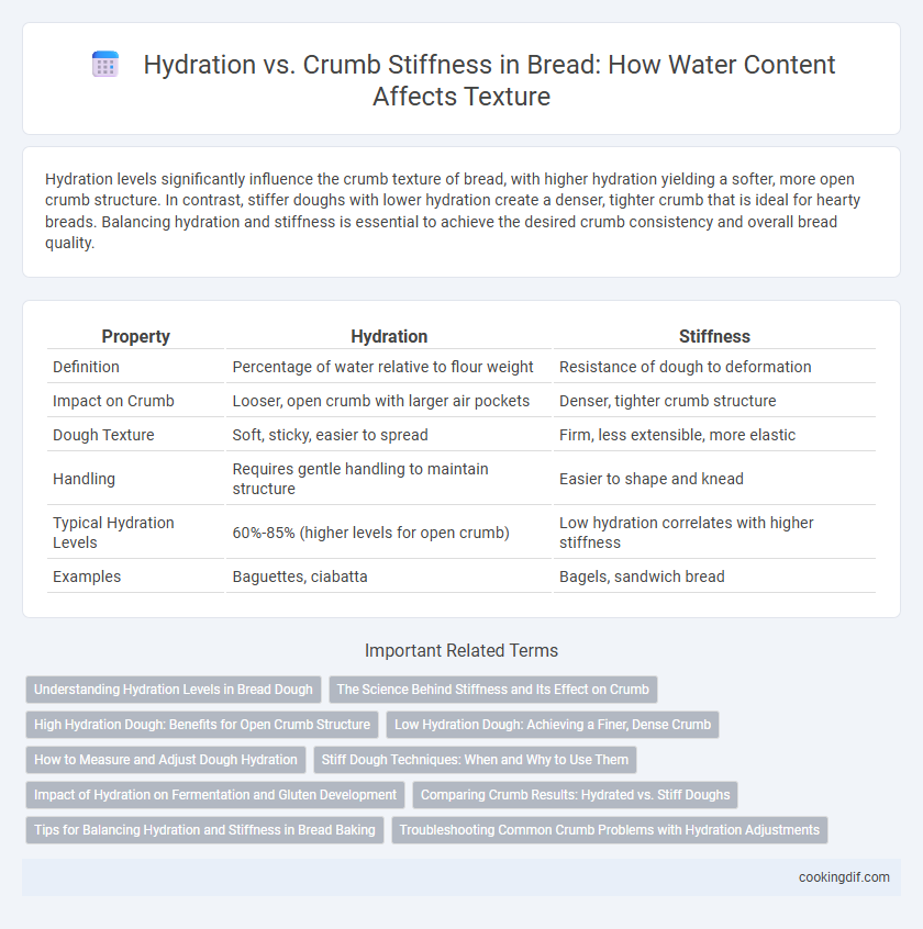 Hydration vs. Crumb Stiffness in Bread: How Water Content Affects Texture