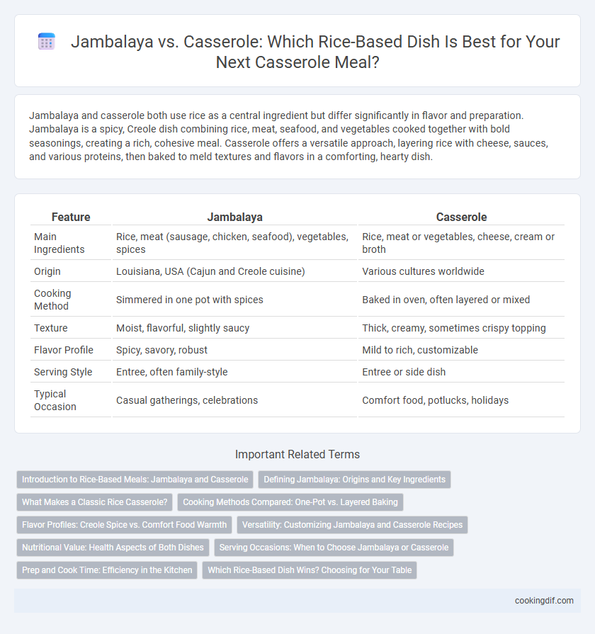 Jambalaya vs. Casserole: Which Rice-Based Dish Is Best for Your Next Casserole Meal?