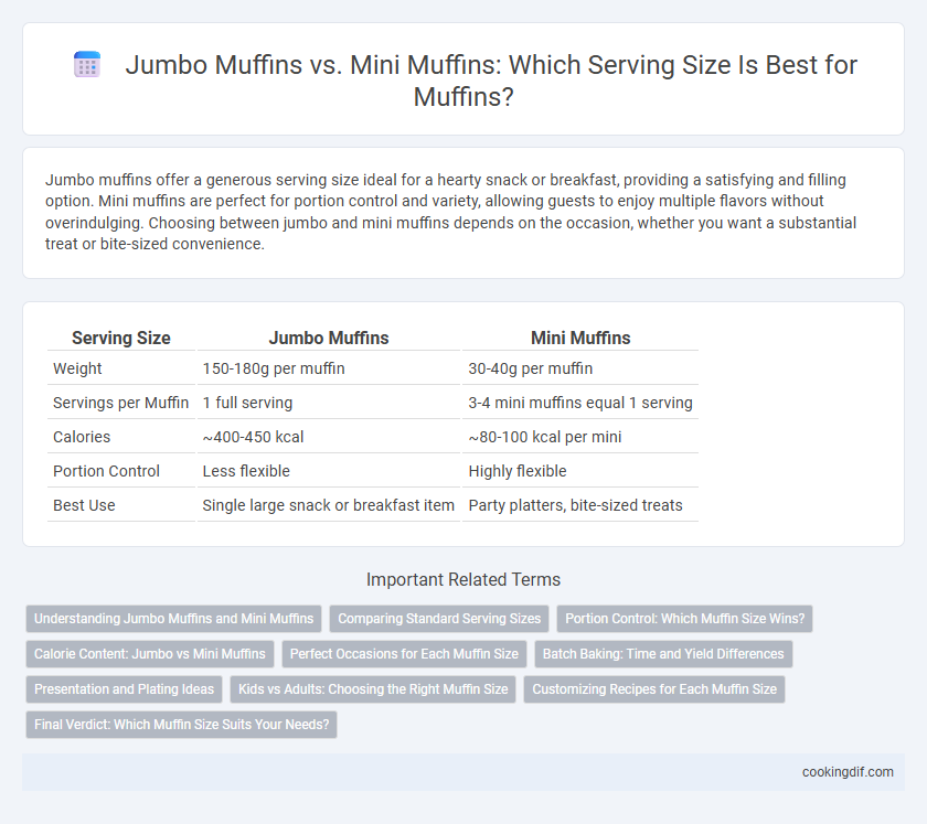 Jumbo Muffins vs. Mini Muffins: Which Serving Size Is Best for Muffins?