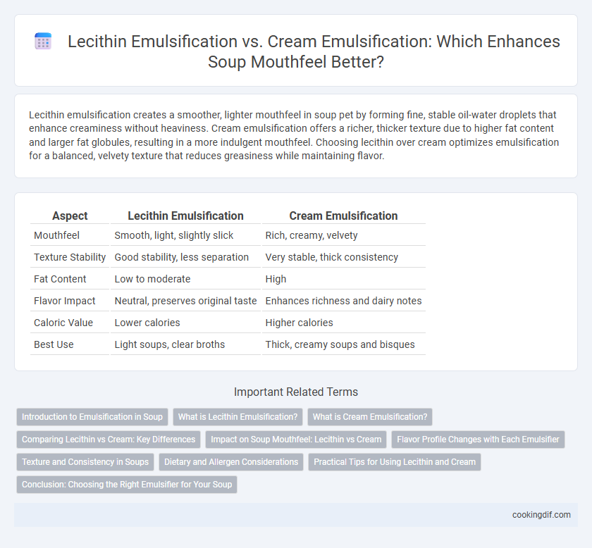 Lecithin Emulsification vs. Cream Emulsification: Which Enhances Soup Mouthfeel Better?