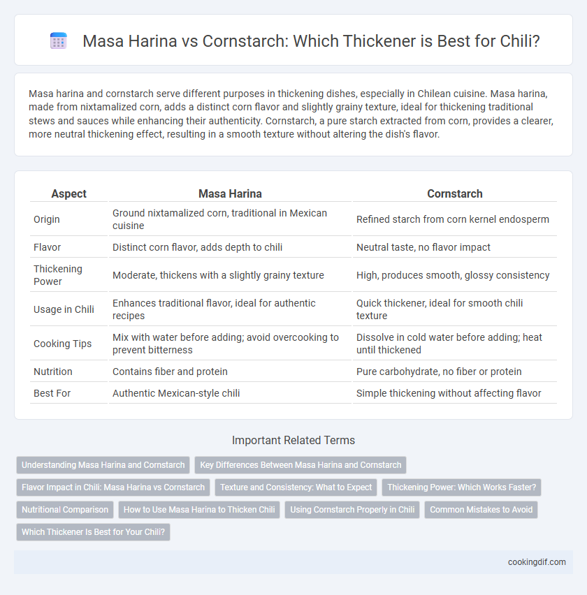 Masa Harina vs Cornstarch: Which Thickener is Best for Chili?