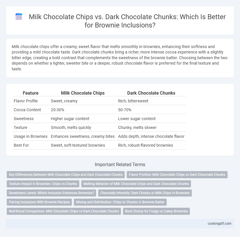 Milk Chocolate Chips vs. Dark Chocolate Chunks: Which Is Better for Brownie Inclusions?