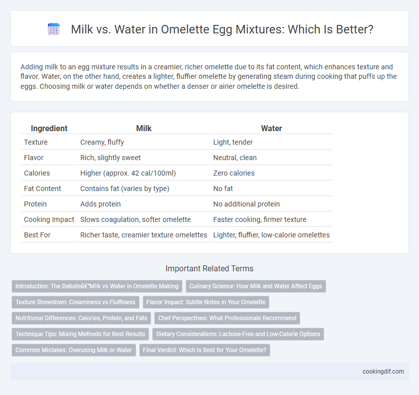 Milk vs. Water in Omelette Egg Mixtures: Which Is Better?