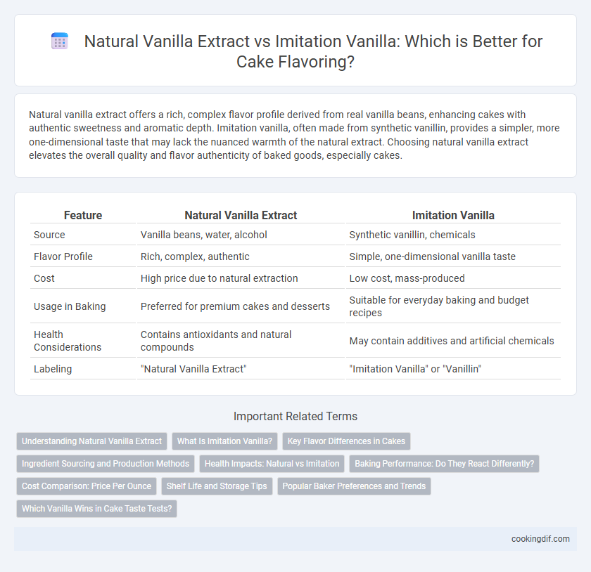 Natural Vanilla Extract vs Imitation Vanilla: Which is Better for Cake Flavoring?