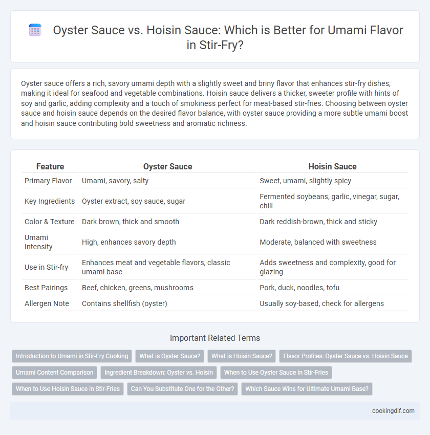 Oyster Sauce vs. Hoisin Sauce: Which is Better for Umami Flavor in Stir-Fry?