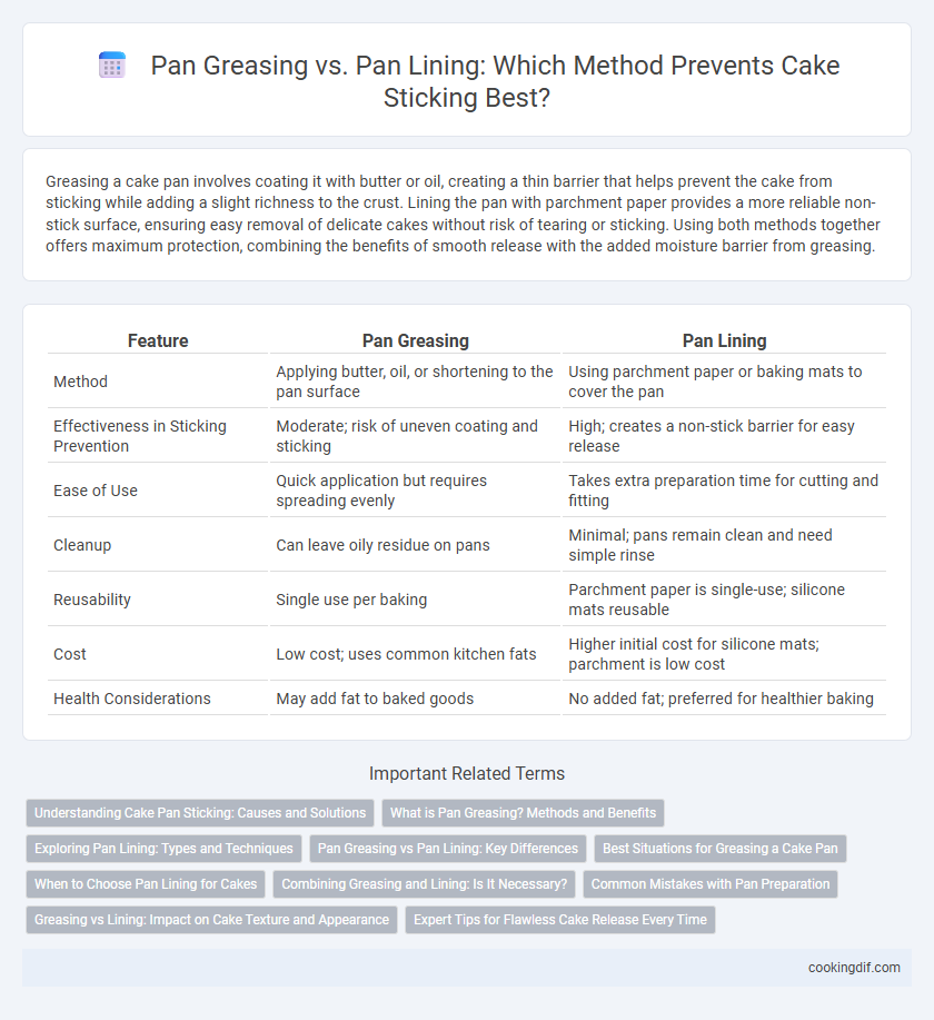 Pan Greasing vs. Pan Lining: Which Method Prevents Cake Sticking Best?