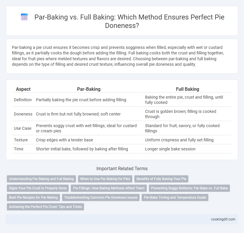 Par-Baking vs. Full Baking: Which Method Ensures Perfect Pie Doneness?