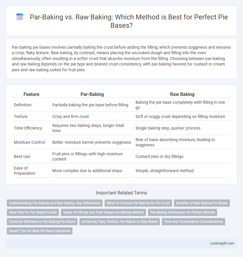 Par-Baking vs. Raw Baking: Which Method is Best for Perfect Pie Bases?