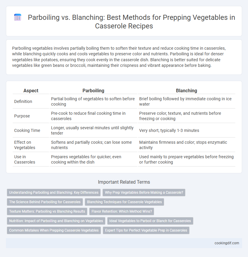 Parboiling vs. Blanching: Best Methods for Prepping Vegetables in Casserole Recipes