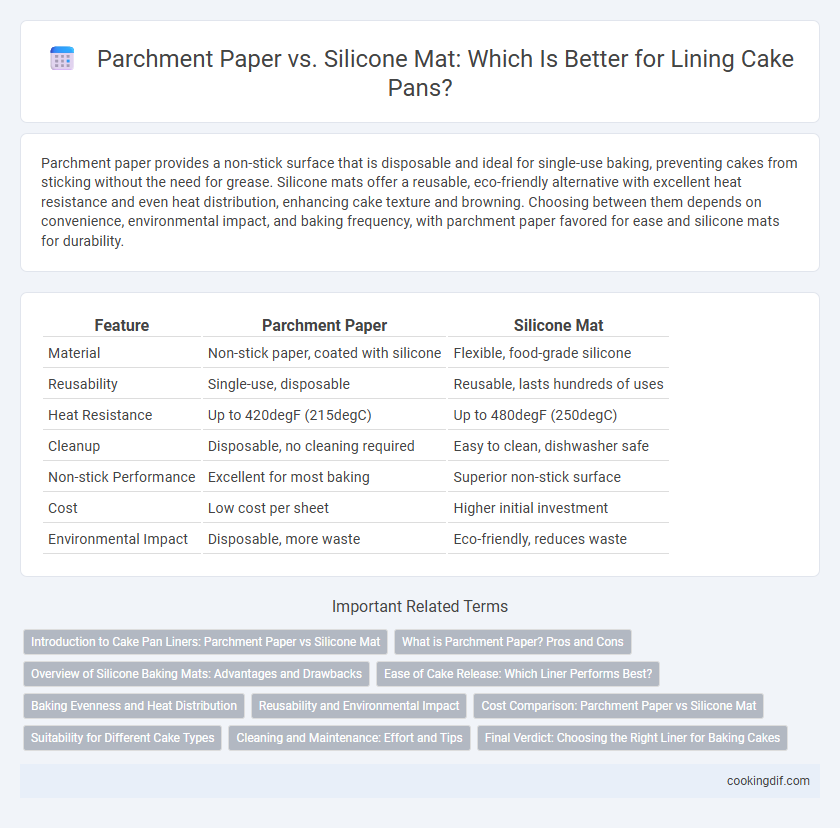 Parchment Paper vs. Silicone Mat: Which Is Better for Lining Cake Pans?