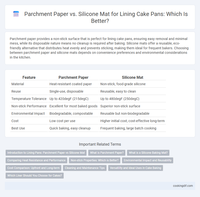 Parchment Paper vs. Silicone Mat for Lining Cake Pans: Which Is Better?