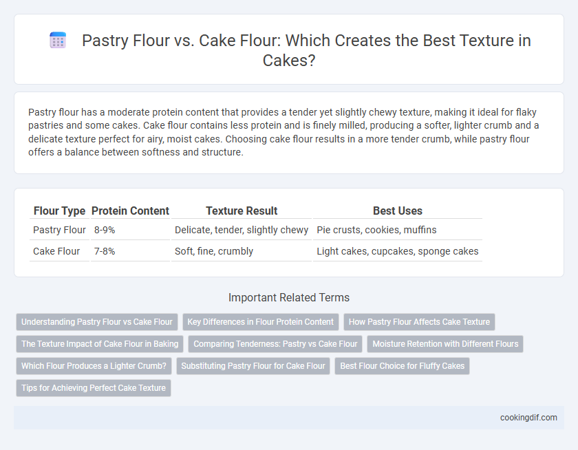 Pastry Flour vs. Cake Flour: Which Creates the Best Texture in Cakes?