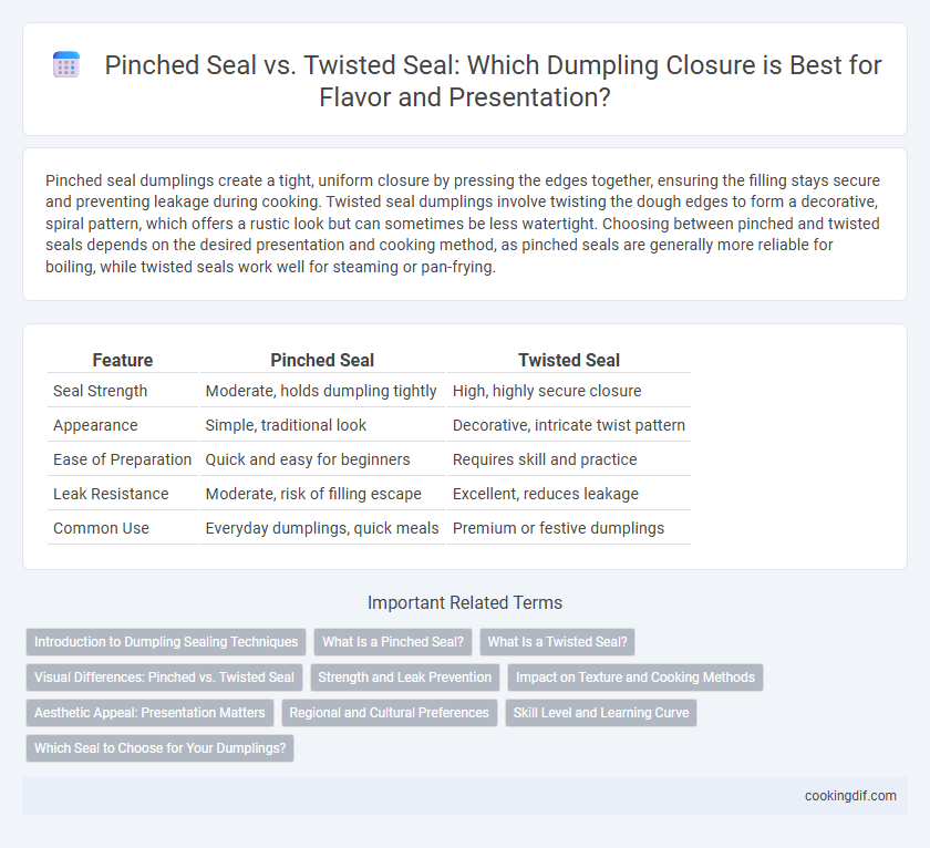 Pinched Seal vs. Twisted Seal: Which Dumpling Closure is Best for Flavor and Presentation?