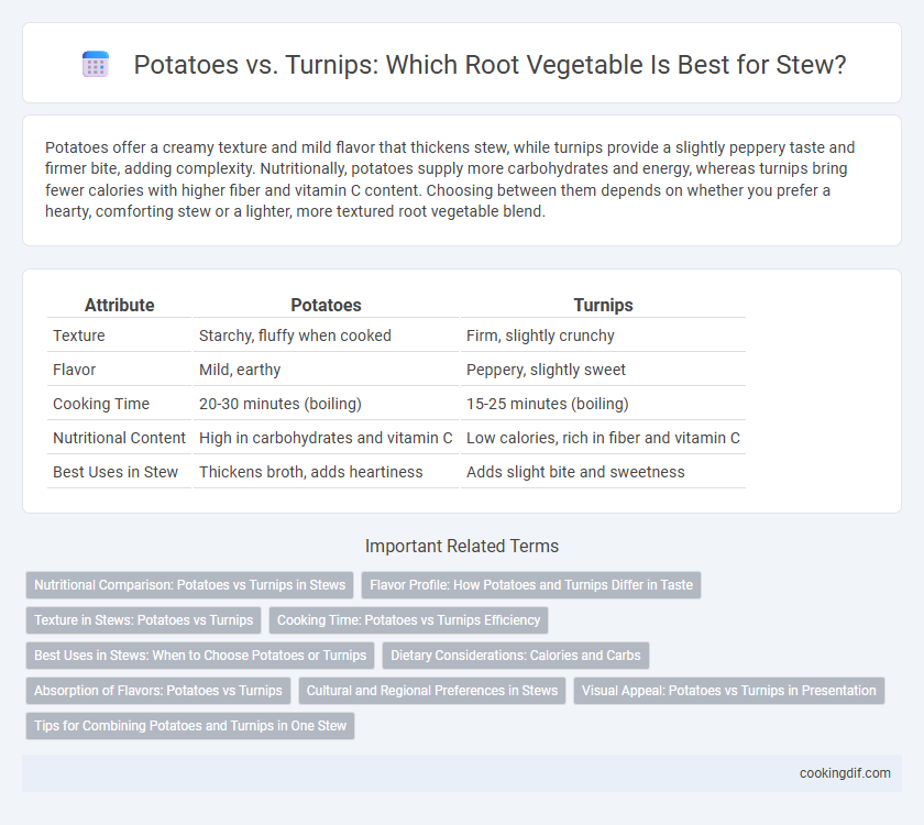 Potatoes vs. Turnips: Which Root Vegetable Is Best for Stew?
