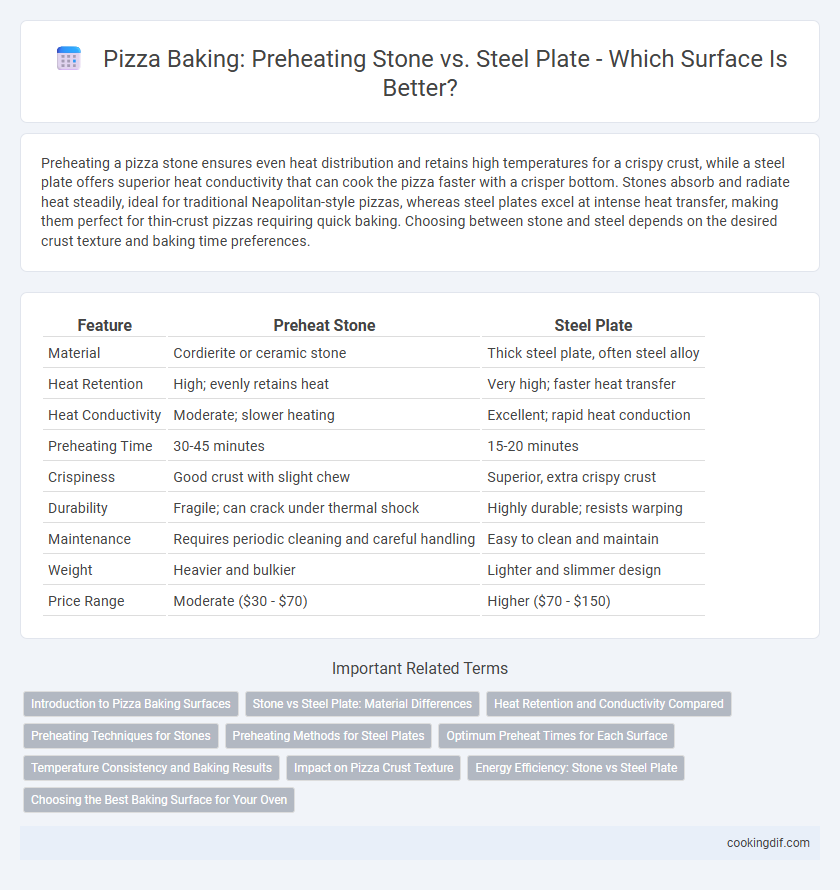 Pizza Baking: Preheating Stone vs. Steel Plate - Which Surface Is Better?