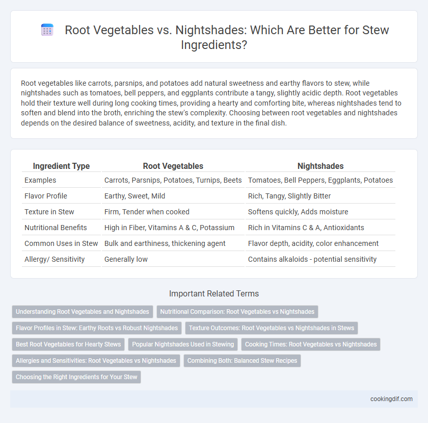 Root Vegetables vs. Nightshades: Which Are Better for Stew Ingredients?