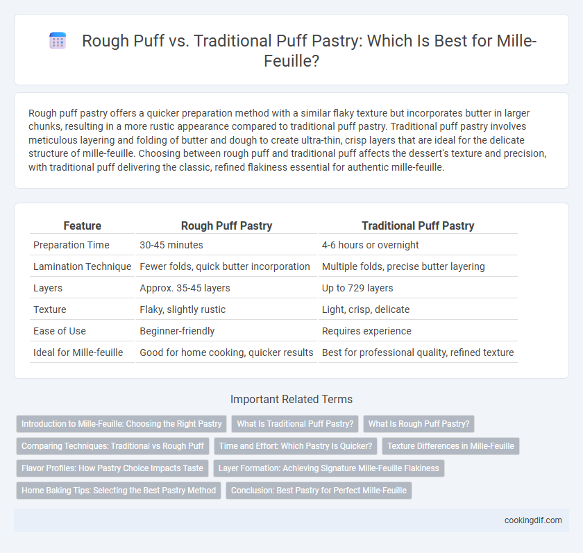 Rough Puff vs. Traditional Puff Pastry: Which Is Best for Mille-Feuille?
