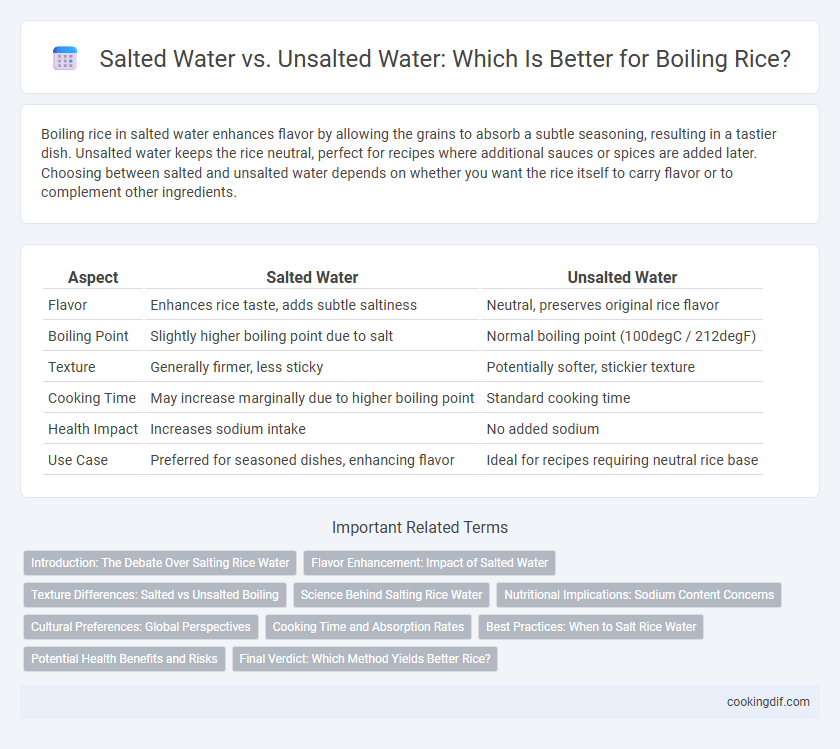 Salted Water vs. Unsalted Water: Which Is Better for Boiling Rice?