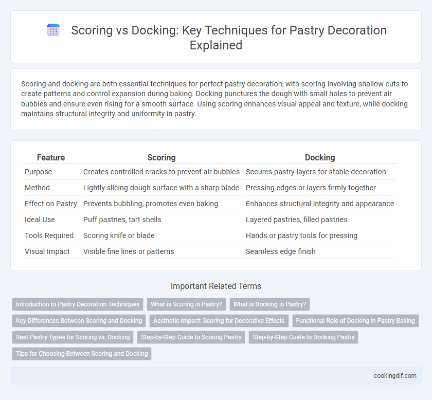 Scoring vs Docking: Key Techniques for Pastry Decoration Explained