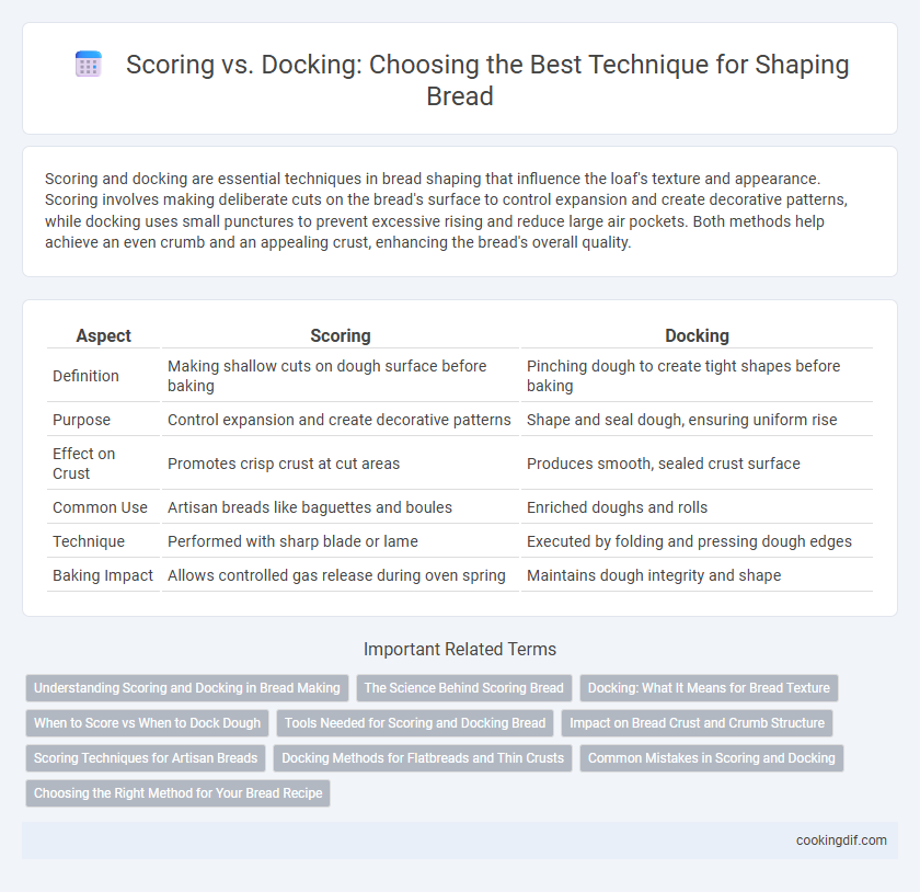 Scoring vs. Docking: Choosing the Best Technique for Shaping Bread