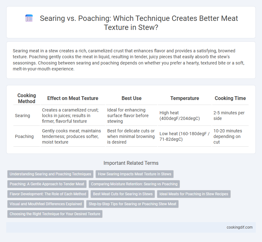 Searing vs. Poaching: Which Technique Creates Better Meat Texture in Stew?