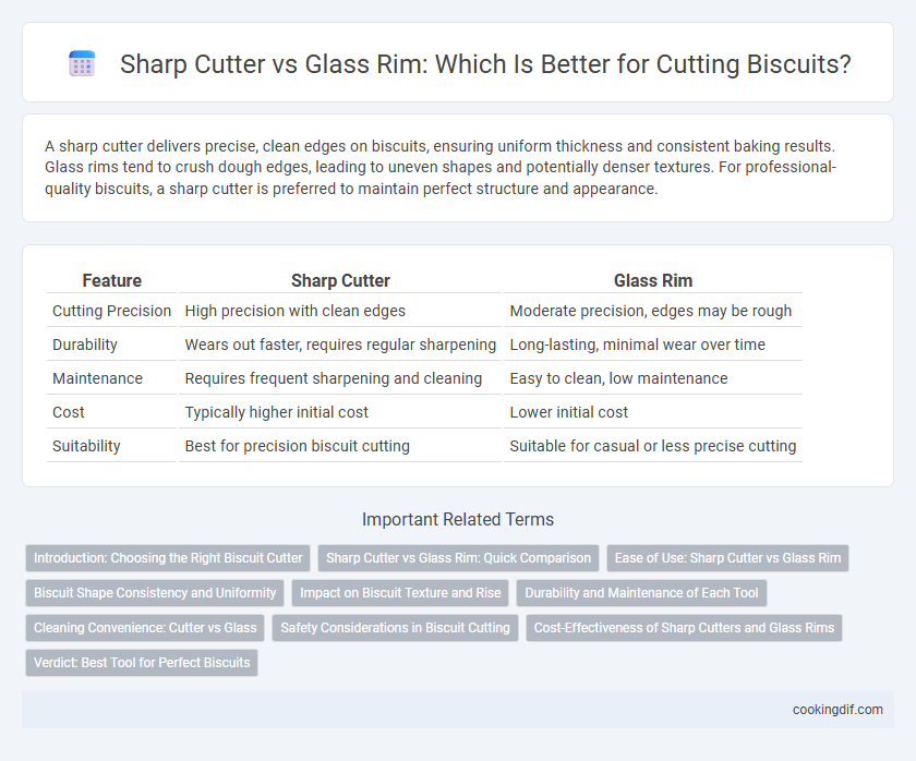Sharp Cutter vs Glass Rim: Which Is Better for Cutting Biscuits?