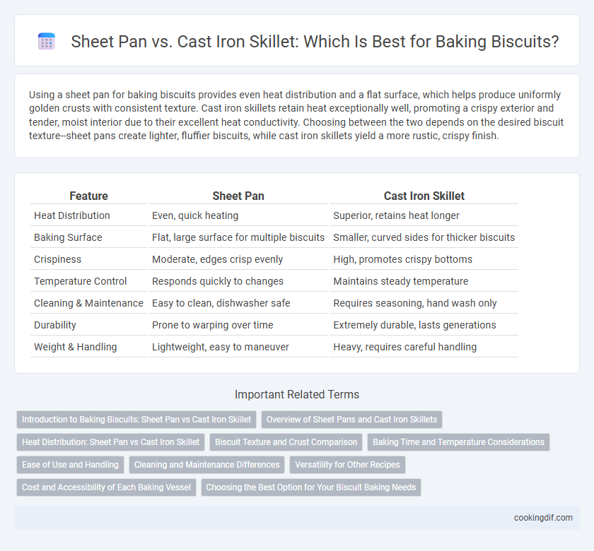 Sheet Pan vs. Cast Iron Skillet: Which Is Best for Baking Biscuits?