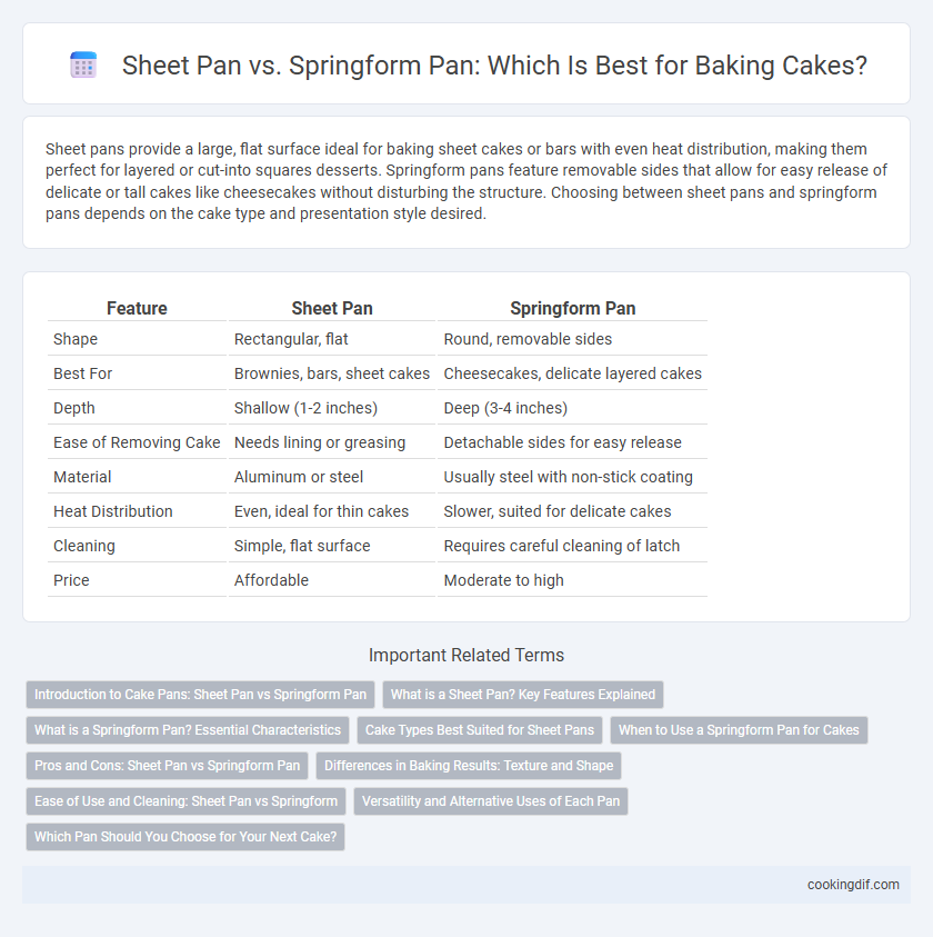 Sheet Pan vs. Springform Pan: Which Is Best for Baking Cakes?