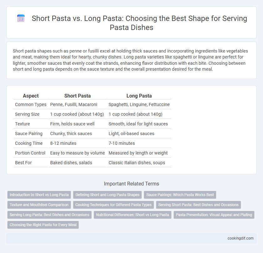 Short Pasta vs. Long Pasta: Choosing the Best Shape for Serving Pasta Dishes
