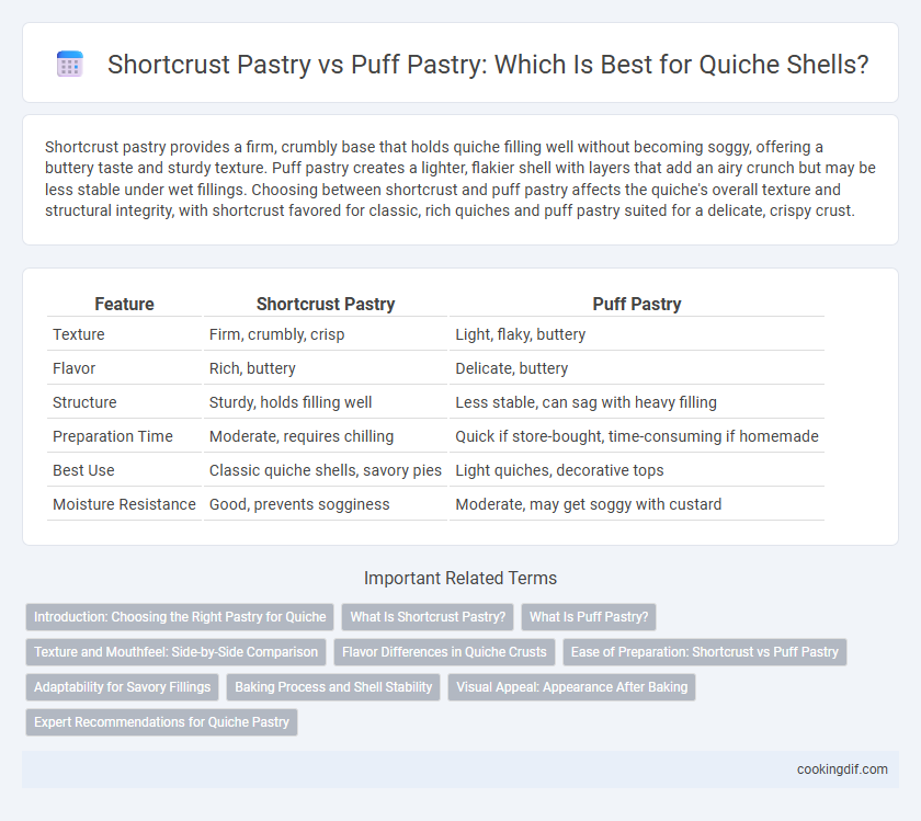 Shortcrust Pastry vs Puff Pastry: Which Is Best for Quiche Shells?
