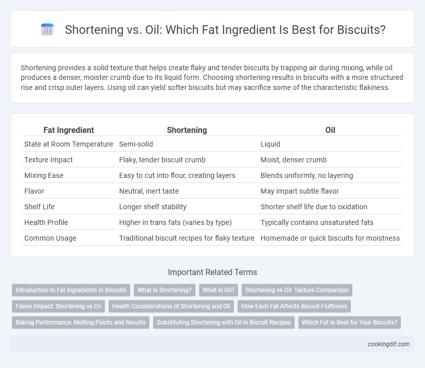 Shortening vs. Oil: Which Fat Ingredient Is Best for Biscuits?